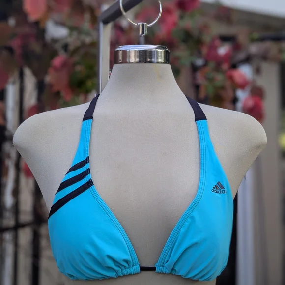 Adidas Blue and Black Bikini Top - Picture 2 of 11